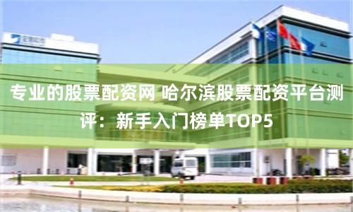 专业的股票配资网 哈尔滨股票配资平台测评:新手入门榜单TOP5